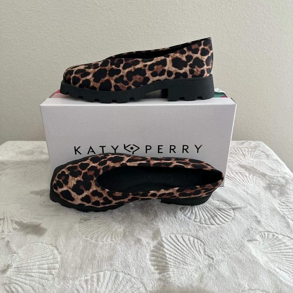 Katy Perry Collections Leopard Print Flats - Brown & Black - Picture 3 of 8